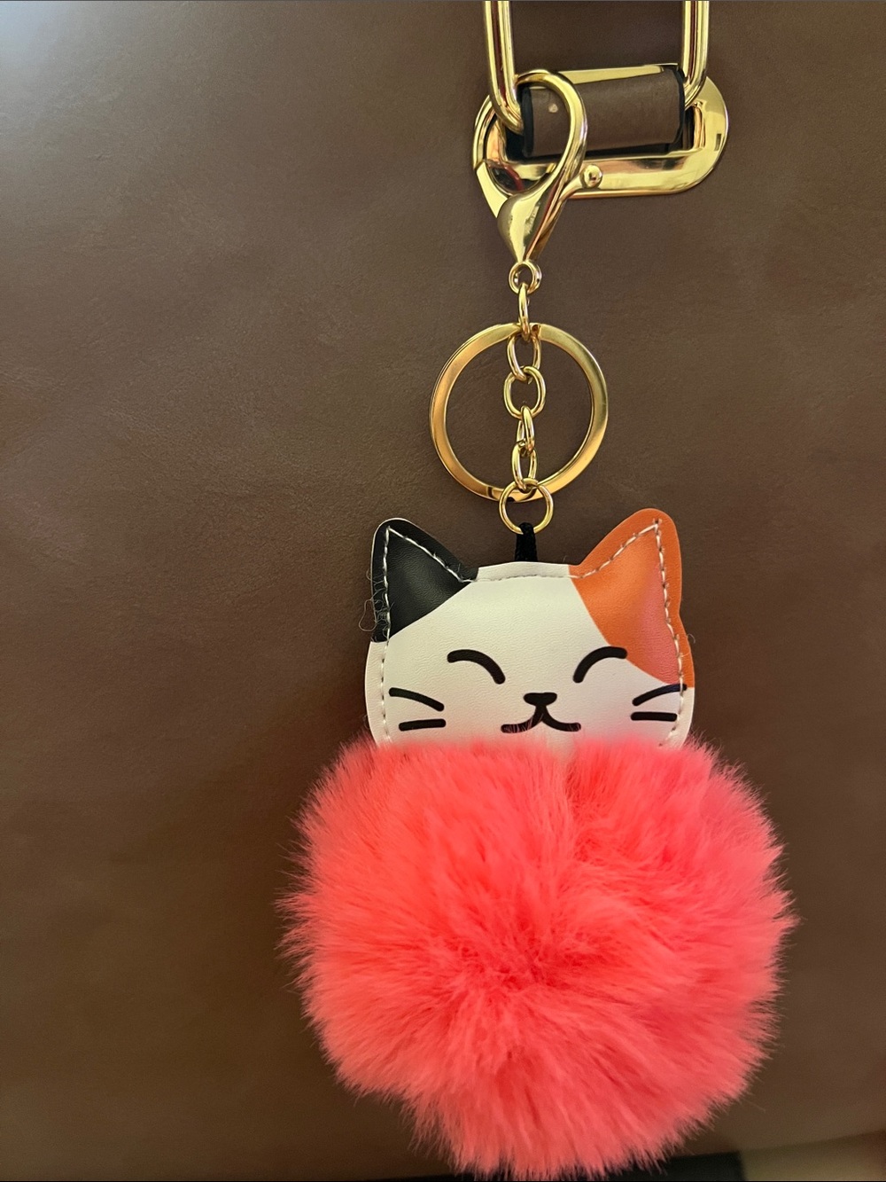 π₯Cute Cat Pom Pom Keychain - All Assorted Colors - Picture 4 of 12